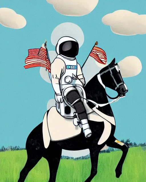 Prompt: astronaut riding horse