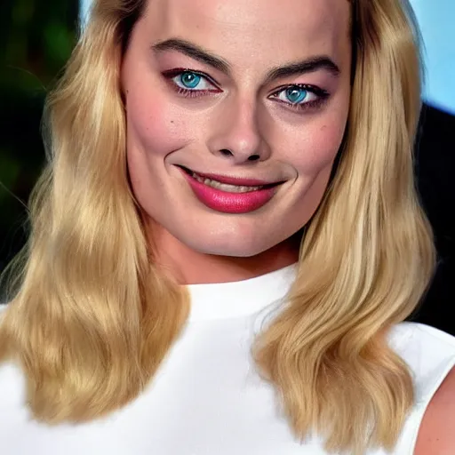 Prompt: margot robbie but she's ugly