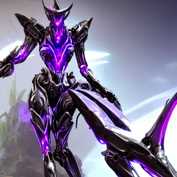 Prompt: extremely detailed front shot of a giant 1000 meter tall beautiful stunning saryn prime female warframe goddess, that's a stunning hot anthropomorphic robot mecha female dragon, silver sharp streamlined armor, detailed head, sharp claws, glowing Purple LED eyes, sitting down cutely, rump on top of a tiny mountain below her, a tiny forest with a village in the foreground, in front of her, fog rolling in, dragon art, warframe fanart, Destiny fanart, micro art, macro art, giantess art, fantasy, goddess art, furry art, furaffinity, high quality 3D realistic, DeviantArt, artstation, Eka's Portal, HD, depth of field