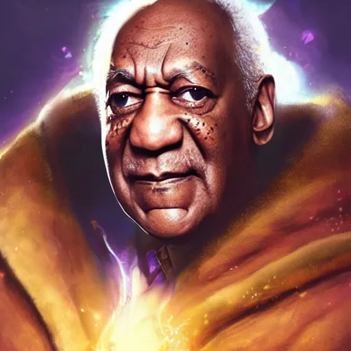 Prompt: portrait of bill cosby as a spellcaster, league of legends amazing splashscreen artwork, legends of runeterra, splash art, natural light, elegant, photorealistic facial features, intricate, fantasy, detailed face, atmospheric lighting, anamorphic lens flare, cinematic lighting, league of legends splash art, hd wallpaper, ultra high details by greg rutkowski