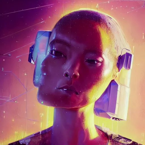 Image similar to hyperrealistic portrait of a woman monster astronaut, full body portrait, well lit, intricate abstract. cyberpunk, intricate artwork, by Tooth Wu, wlop, beeple. octane render,in the style of Jin Kagetsu, James Jean and wlop, highly detailed, sharp focus, intricate concept art, digital painting, ambient lighting, 4k, artstation