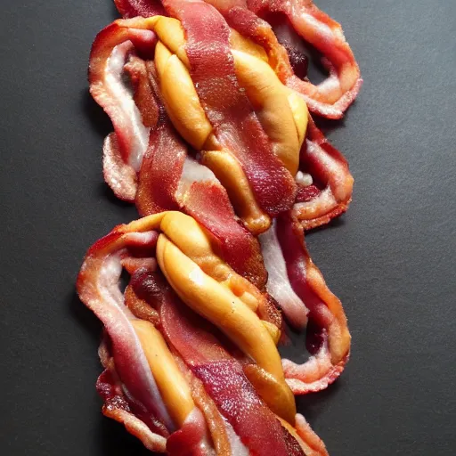 Image similar to bacon rollercoaster