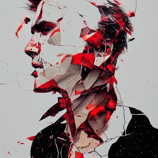 Image similar to a man breaking apart into pieces and blowing away in the wind, by conrad roset, aesthetic!!, detailed,