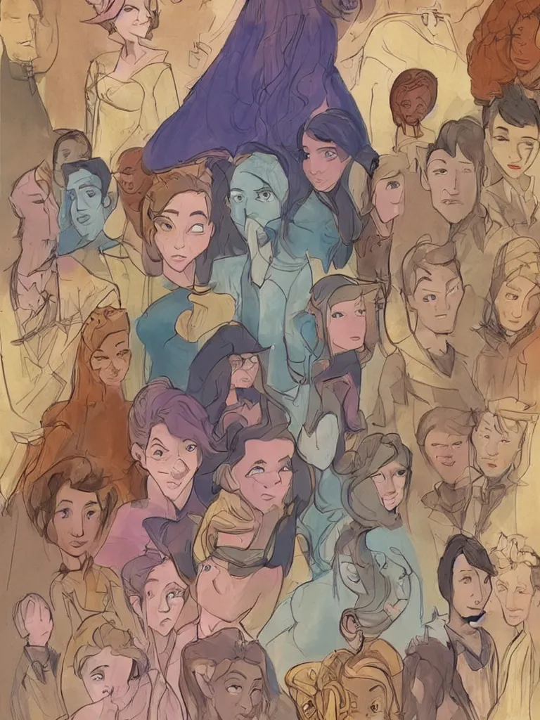 Prompt: gender by Disney Concept Artists, blunt borders, golden ratio