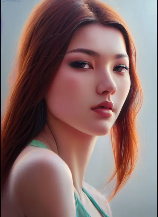 Image similar to photo of a gorgeous young woman in the style of stefan kostic, realistic, sharp focus, 8k high definition, insanely detailed, intricate, elegant, art by stanley lau and artgerm