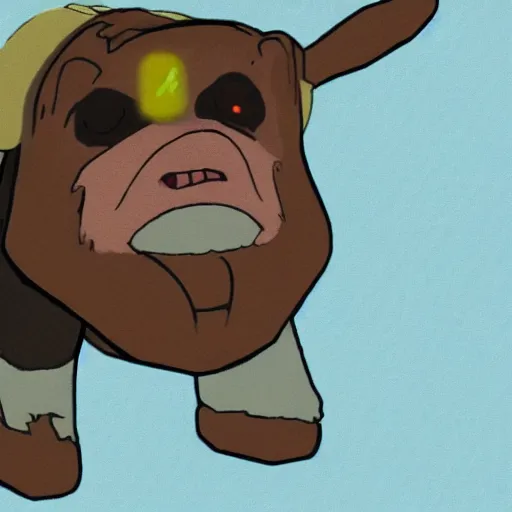 Prompt: Jake the Dog from Adventure Time in Skyrim