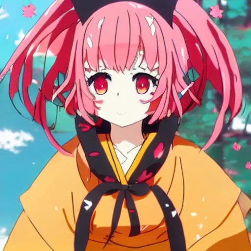 Prompt: anime kitsune senko - san by kyoto animation