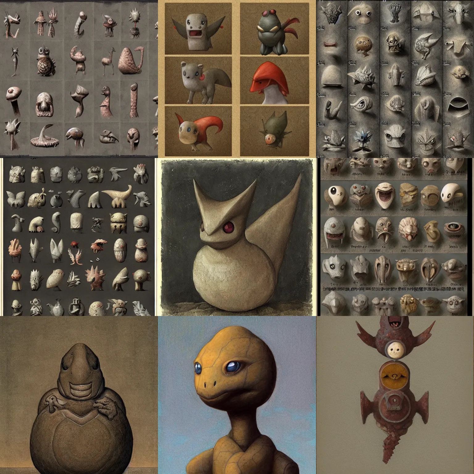 Prompt: stone type pokemon by shaun tan, style of dino valls