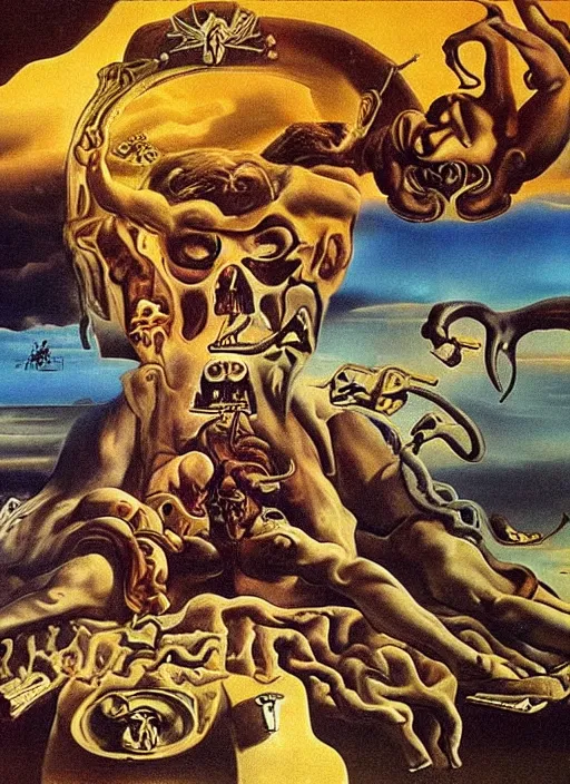 Prompt: Satan dream for me, Dali, highly detailed