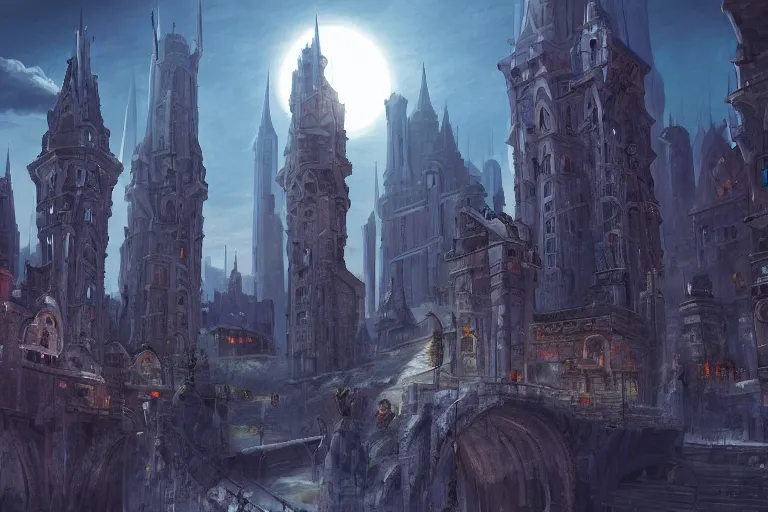 a cinematic shot of futuristic medieval city with a | Stable Diffusion ...