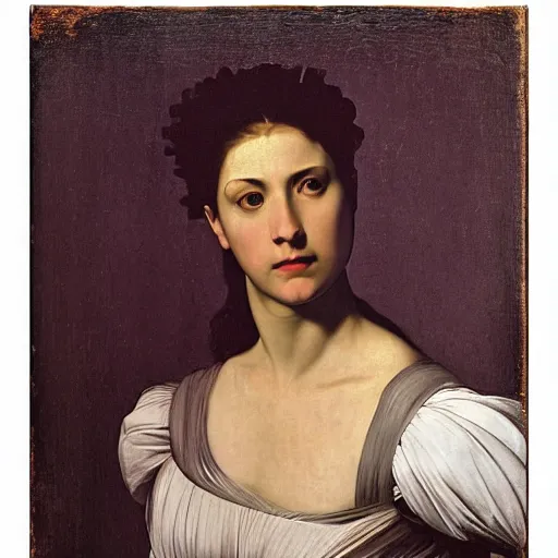 Prompt: photo of young woman by caravaggio