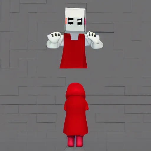 Image similar to roblox horror character dyed mother