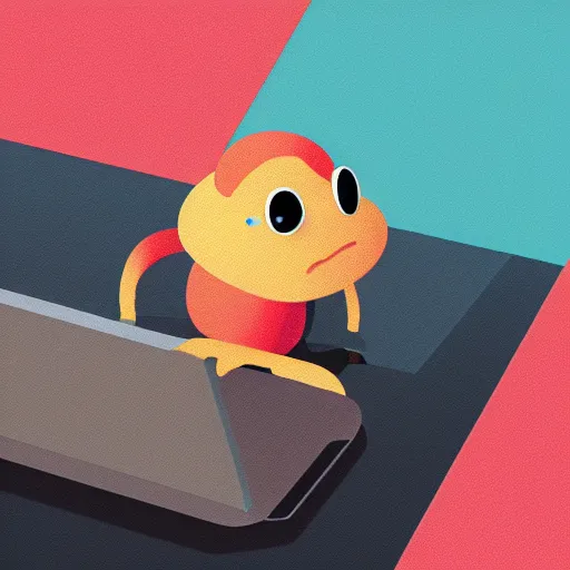 Prompt: toad, in front of a laptop, james gilleard, very detailed, matte, gaussian blur, tone mapped