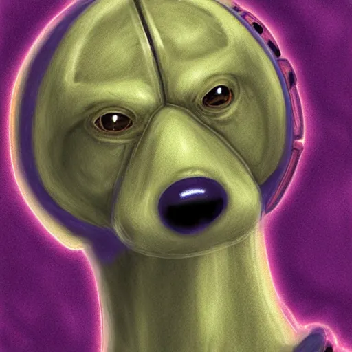 Image similar to a alien dog from half - life, digital art