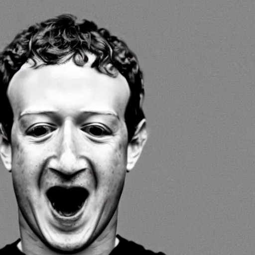 Prompt: mark zuckerberg in the scream