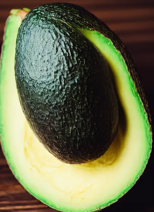 Image similar to dslr photo portrait still of an avocado as!!!! muppet!!!!! 8 5 mm f 1. 8