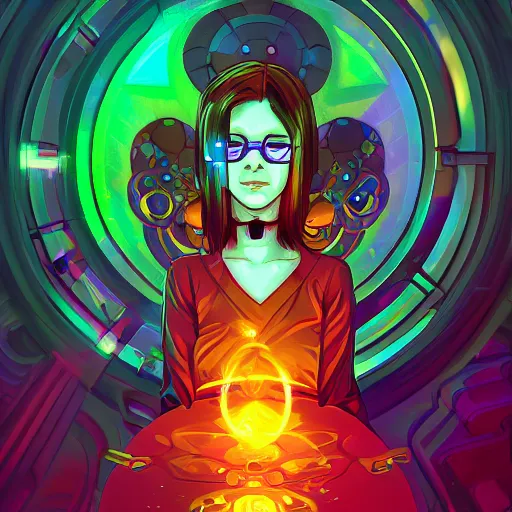 Prompt: skill magic geek inside matrix deepdream radiating a glowing aura stuff loot legends stylized digital illustration video game icon artstation lois van baarle, ilya kuvshinov, rossdraws,