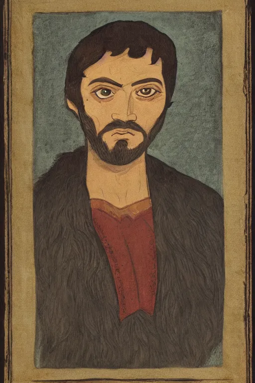 Image similar to portrait of karadoc in kaamelott