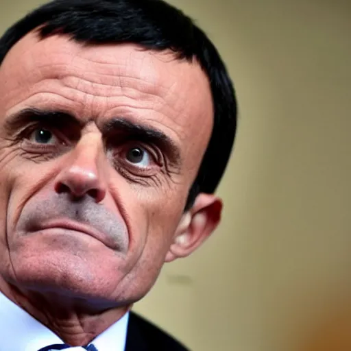 Prompt: Manuel Valls wearing a halloween costume