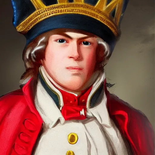 Image similar to A male 18th century British Redcoat Soldier wearing a tricorne hat, artstation, very detailed, award winning trending, historical, masterpiece, realism