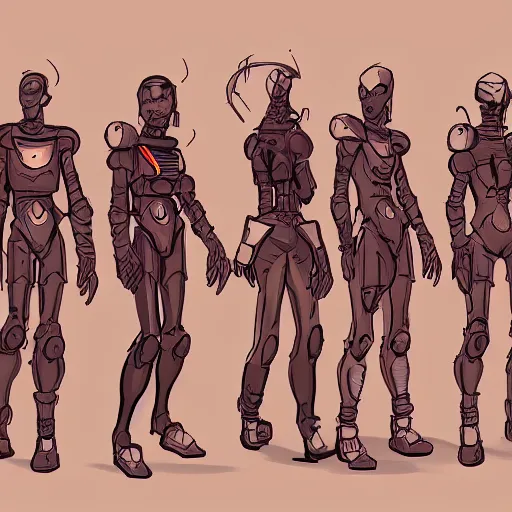 Image similar to character concept art, stylized proportions, human space suit, sci - fi!!!!, in the style of mike mignola, trending on artstation