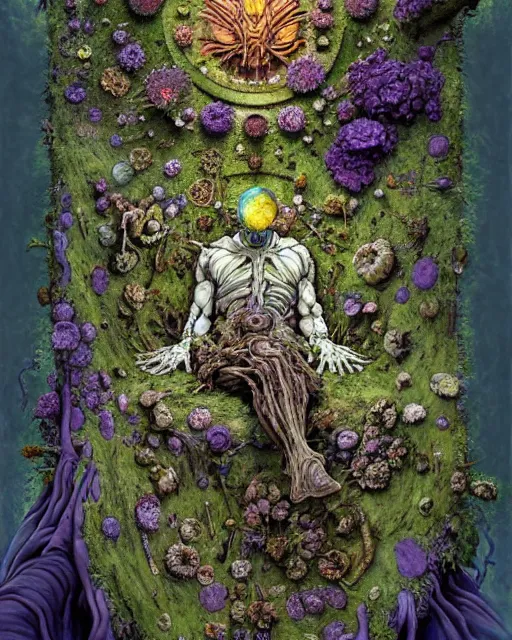 Prompt: the platonic ideal of flowers, rotting, insects and praying of cletus kasady carnage thanos dementor doctor manhattan chtulu mandelbulb studio ghibli lichen mandala bioshock davinci the witcher, d & d, fantasy, ego death, decay, dmt, psilocybin, art by anders zorn and carl larsson