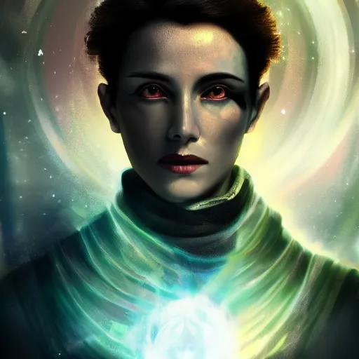 Image similar to dorian the mystic, portrait, sci - fi, 4 k