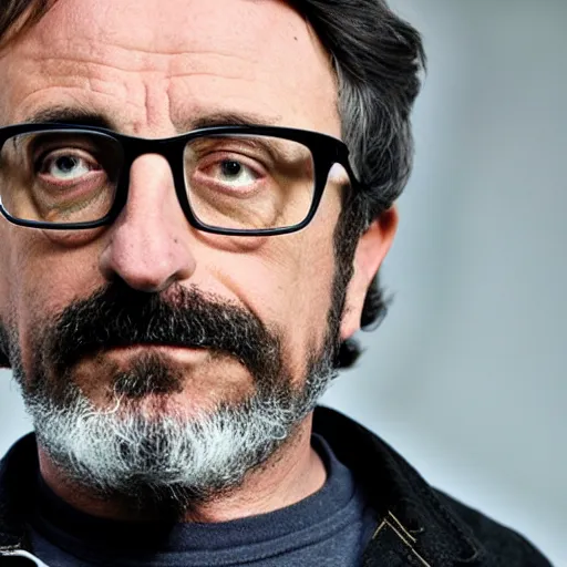 Image similar to marc maron as the leader of a south american junta