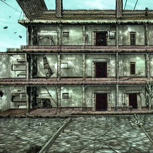 Prompt: Resident Evil Village if it had been a PS1 game