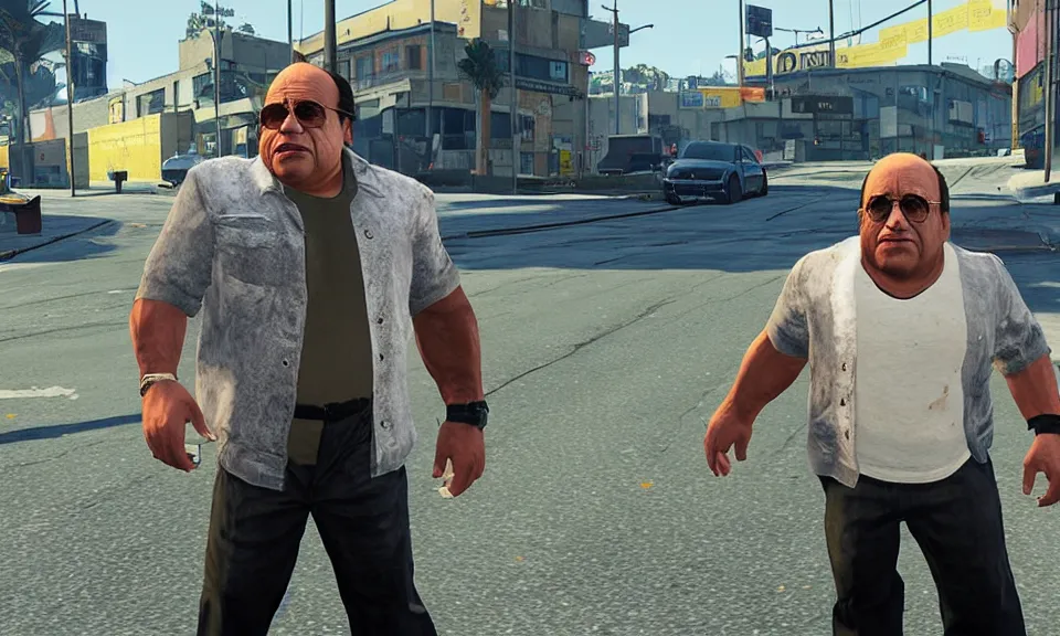 Image similar to screenshot of danny devito in gta v