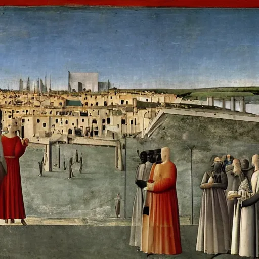 Image similar to the ideal city by piero della francesca