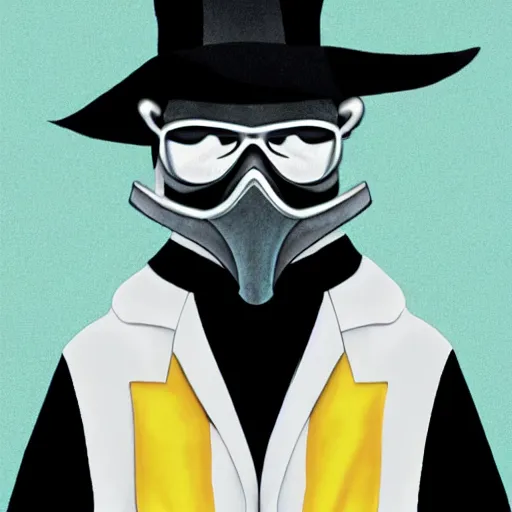 Prompt: Walter White as a Plague Doctor