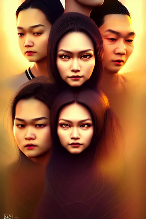 Prompt: composition : dynamic lighting, digital painting, center of interest, intricate, proportion, highly quality, balance, unity, extremely highly detailed. by bambang nurdianshyah ( face details and background ) garis edelweiss ( lighting ) roby dwi antono ( character and big details ) kira ayn varszegi ( small details )