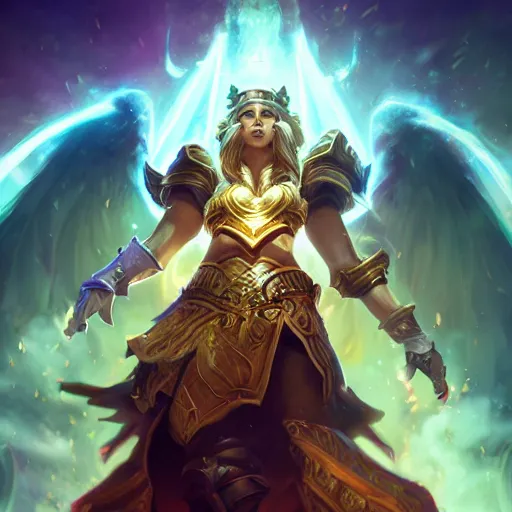 Prompt: portrait of babylon high priest, league of legends amazing splashscreen artwork, legends of runeterra, splash art, natural light, elegant, photorealistic facial features, intricate, fantasy, detailed face, atmospheric lighting, anamorphic lens flare, cinematic lighting, league of legends splash art, hd wallpaper, ultra high details by greg rutkowski