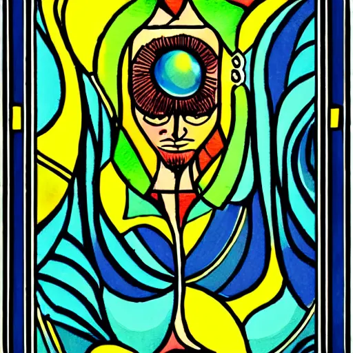 Image similar to Abstract tarot card.