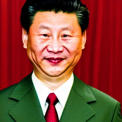 Image similar to xi jingping as 9 0 s it worker dorky smile