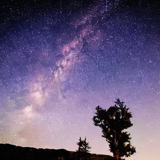 Image similar to HD Dslr professional photograph of landscape and a sky full of stars