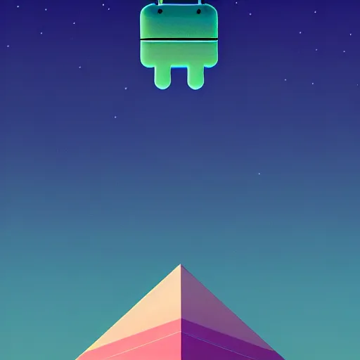 Prompt: Beautiful Android wallpaper in style of Rafael and Mike Winkelmann