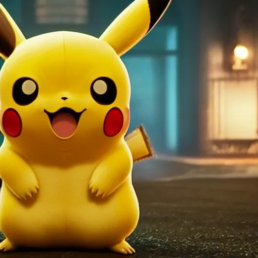 Prompt: Pikachu crying, detailed 4k render, live action movie still