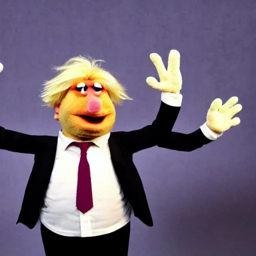 Image similar to boris johnson as a muppet