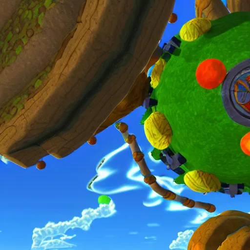 Image similar to 8 k detailed landscape of termina field from the legend of zelda majoras mask