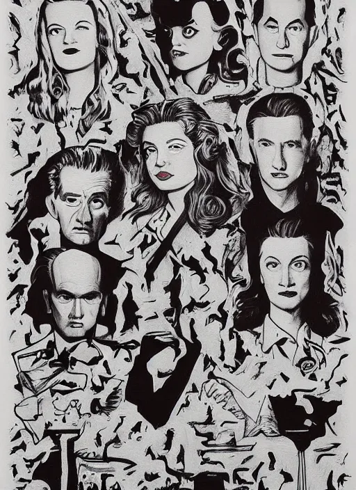 Image similar to Twin Peaks artwork by Robert Hunt