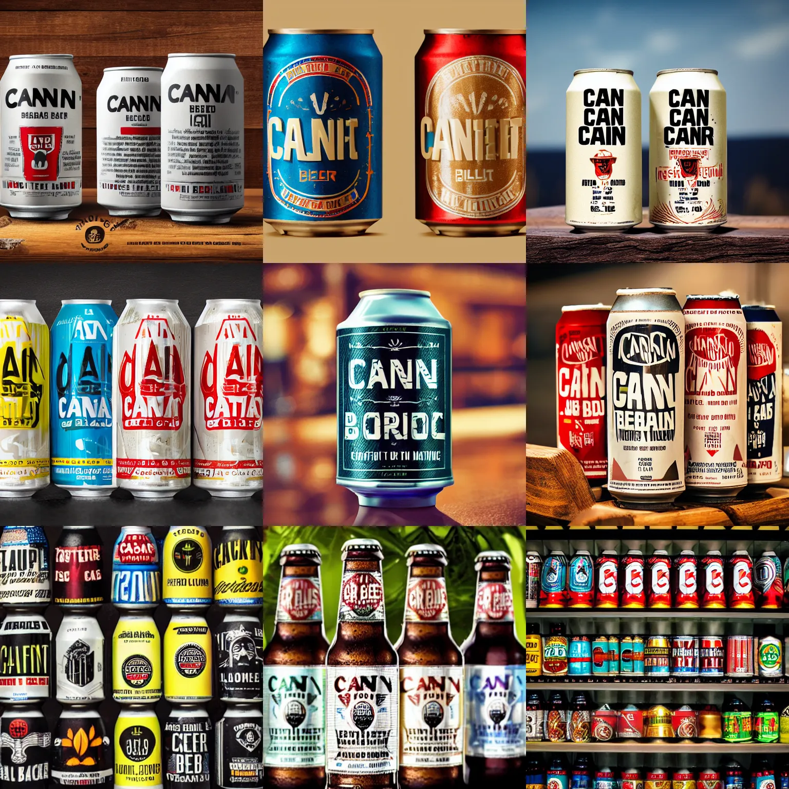 Prompt: advertisement photography of can, best craft beer in the world, modern label