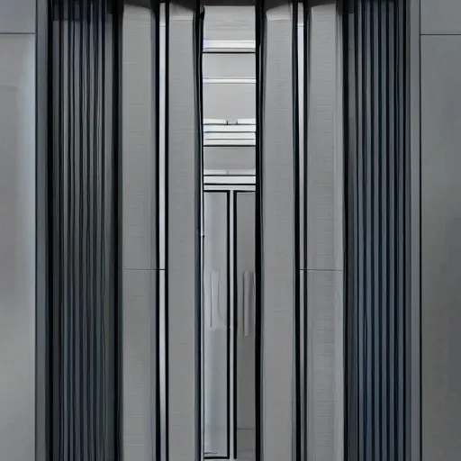 Prompt: futuristic door design