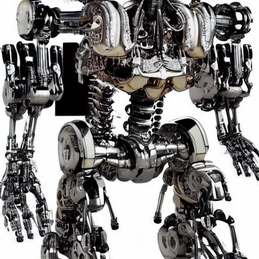 Image similar to Skynet's most popular endoskeletal cyborg was its Series 800 Terminator, which used a metallic endoskeleton covered with living tissue. The Series 800 Terminator was a breakthrough in developing Terminators that were similar to humans.