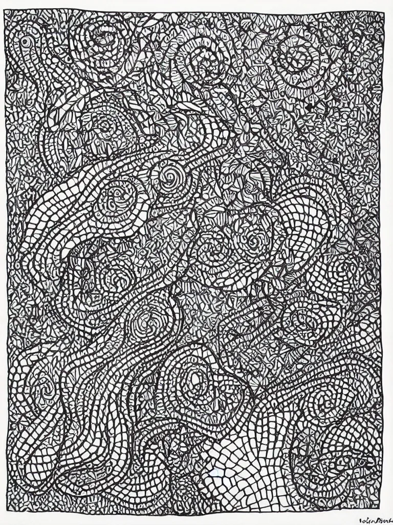 Image similar to dream house zentangle