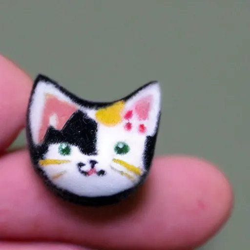 Prompt: A small miniature of a cat toy