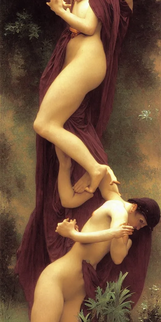 Prompt: The sorceress, painted by William-Adolphe Bouguereau