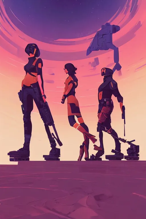 Prompt: rebels in the future resisting the government, centered, solid bacgkround, median photoshop filter cutout vector behance, hd by artgerm, jesper ejsing, by rhads, makoto shinkai and lois van baarle, ilya kuvshinov, rossdraws, illustration, art by ilya kuvshinov and gustav klimt