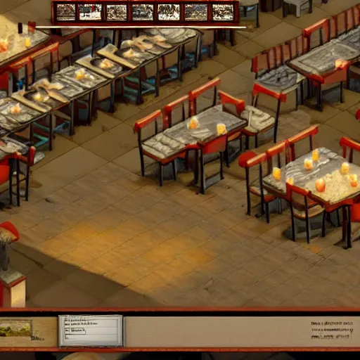 Image similar to mcdonald's restaurant in age of empires ii, detailed screenshot